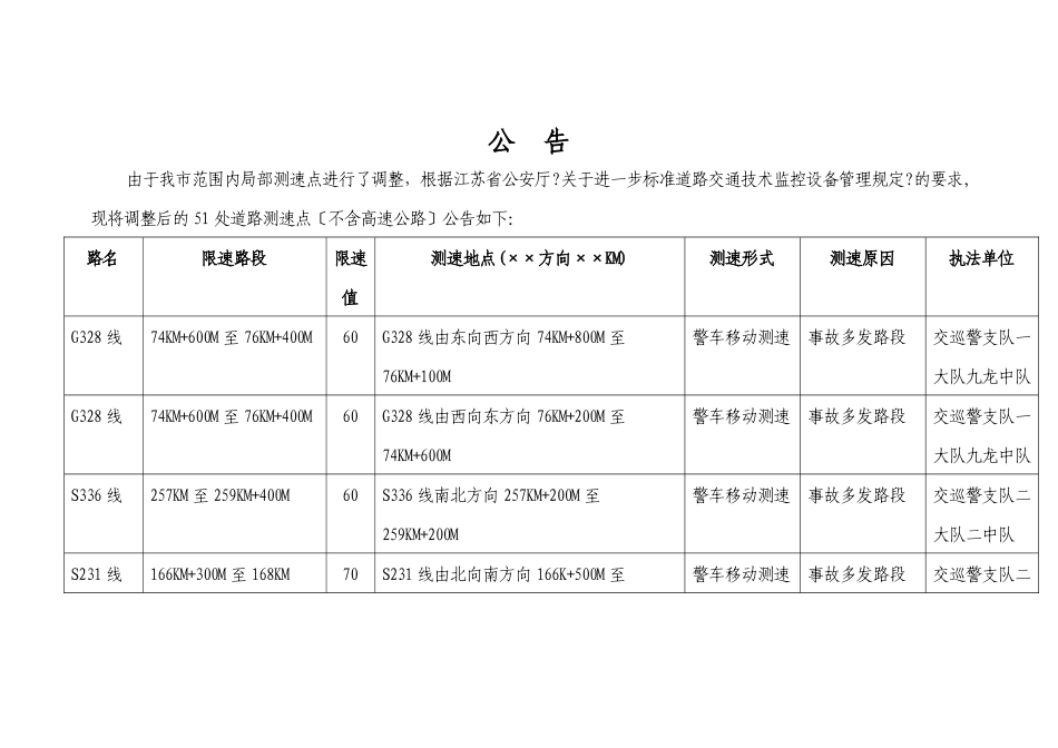 关于进一步规范道路交通技术监控设备管理规定_第1页