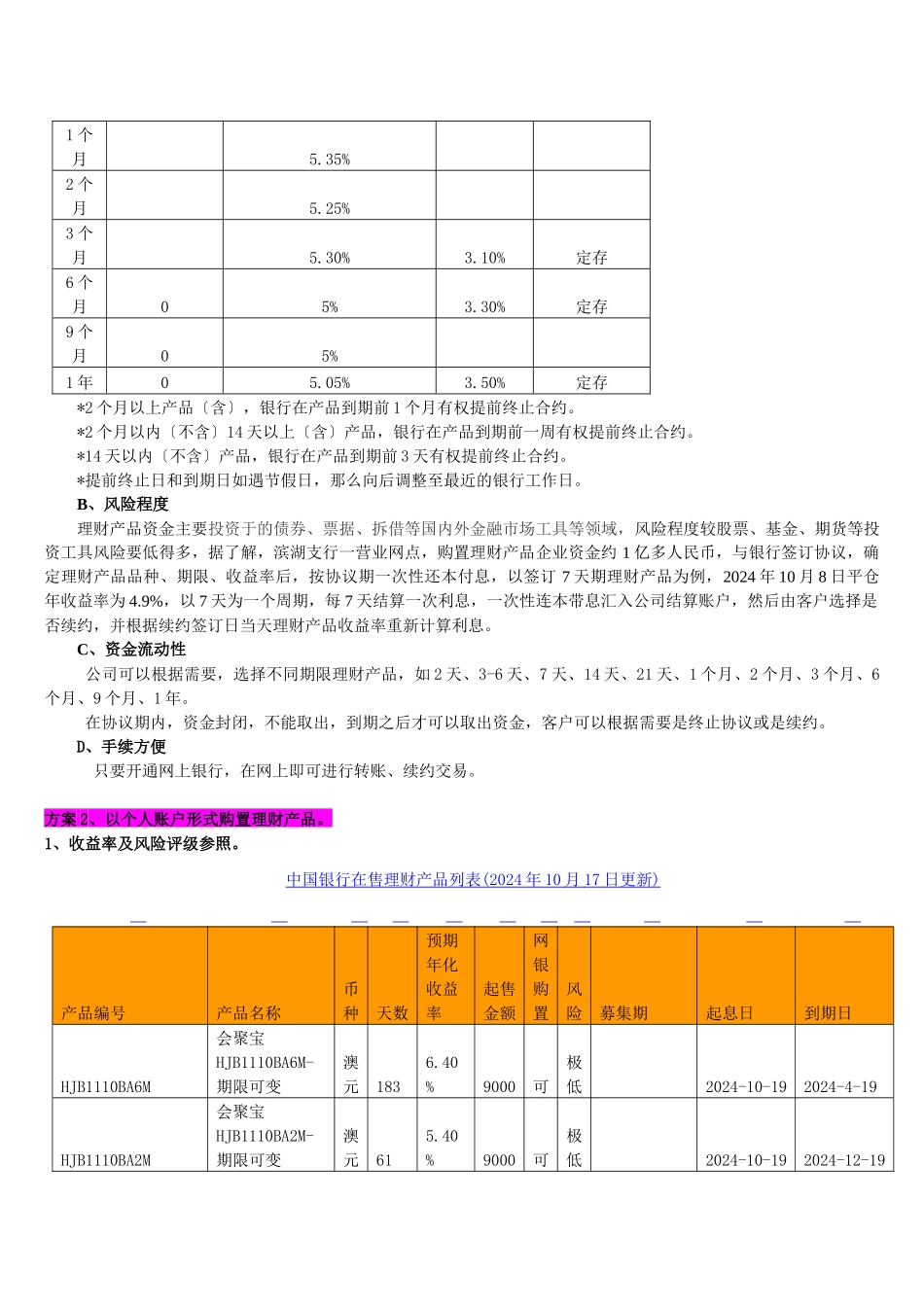 关于银行储蓄与理财产品的介绍及构想_第3页