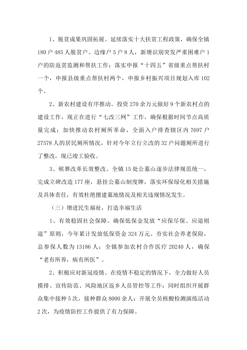 关于镇年度工作总结及2024年工作打算_第2页