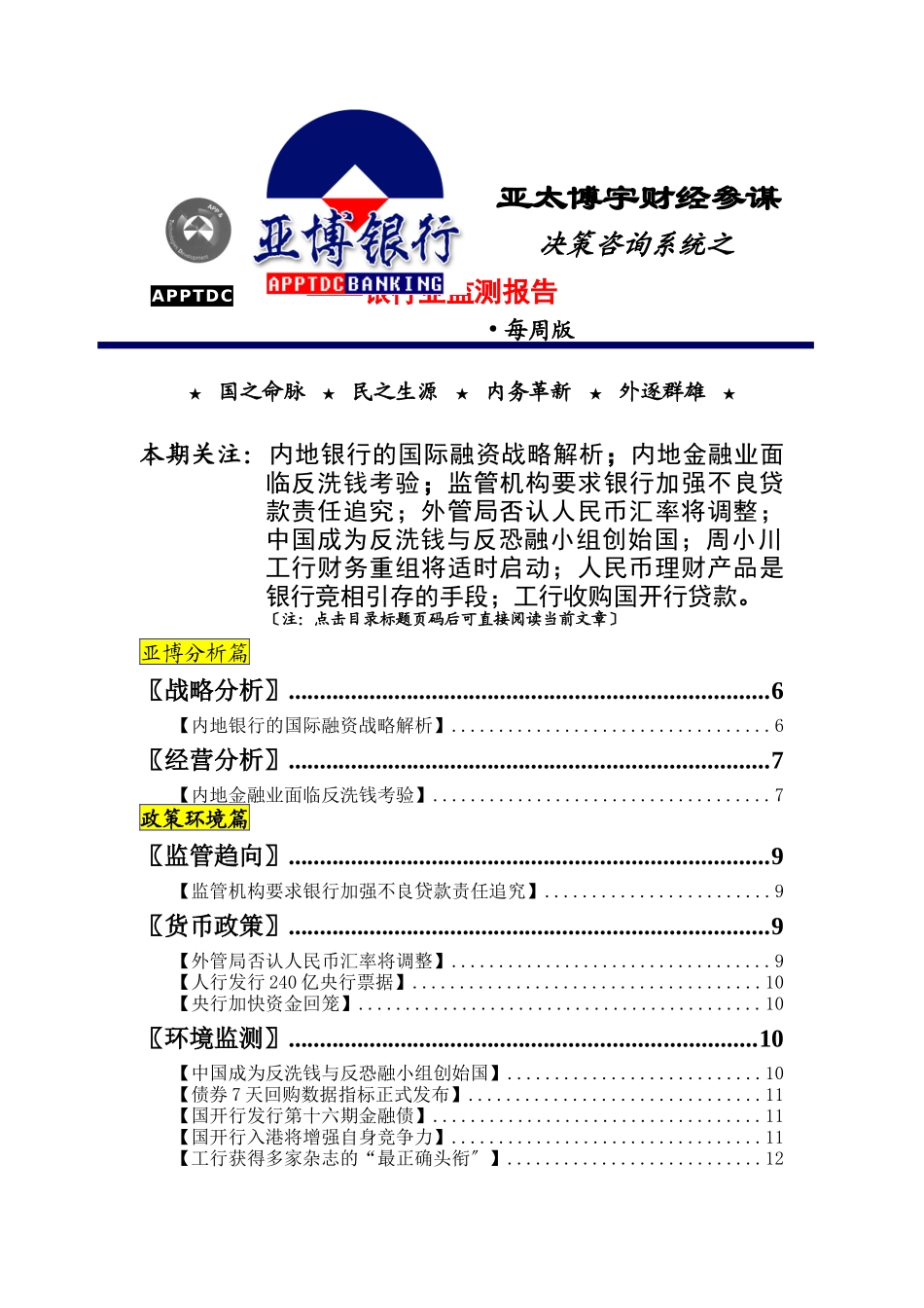 内地银行的国际融资战略解析_第1页