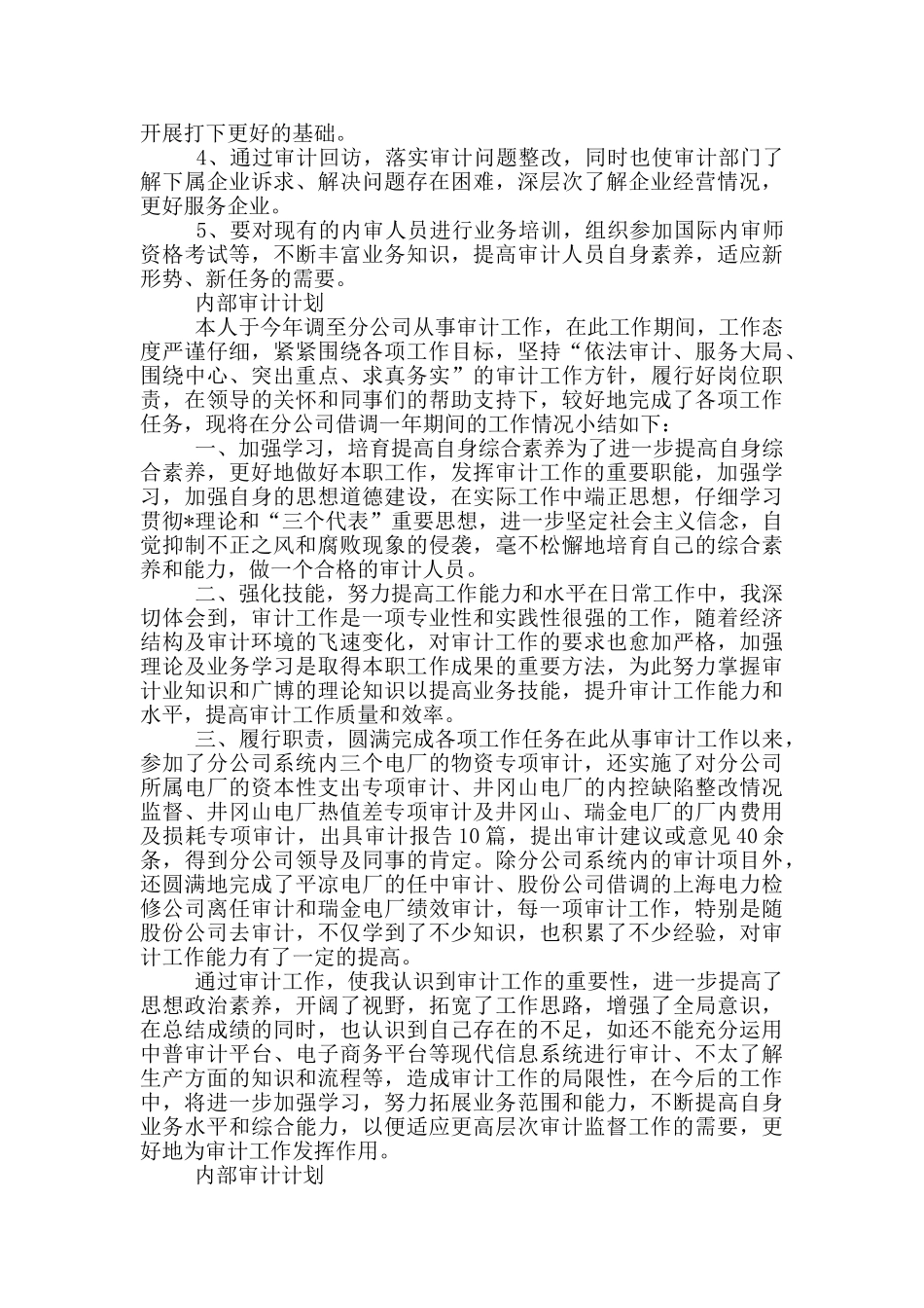 内部审计计划三篇_第3页