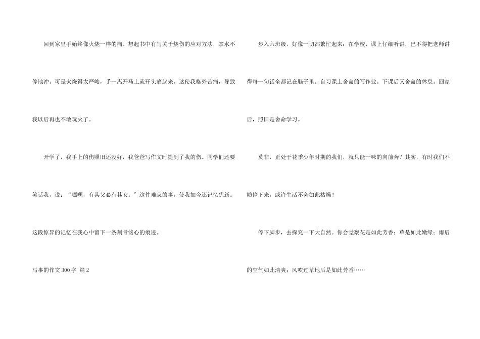 写事的300字八篇_第2页