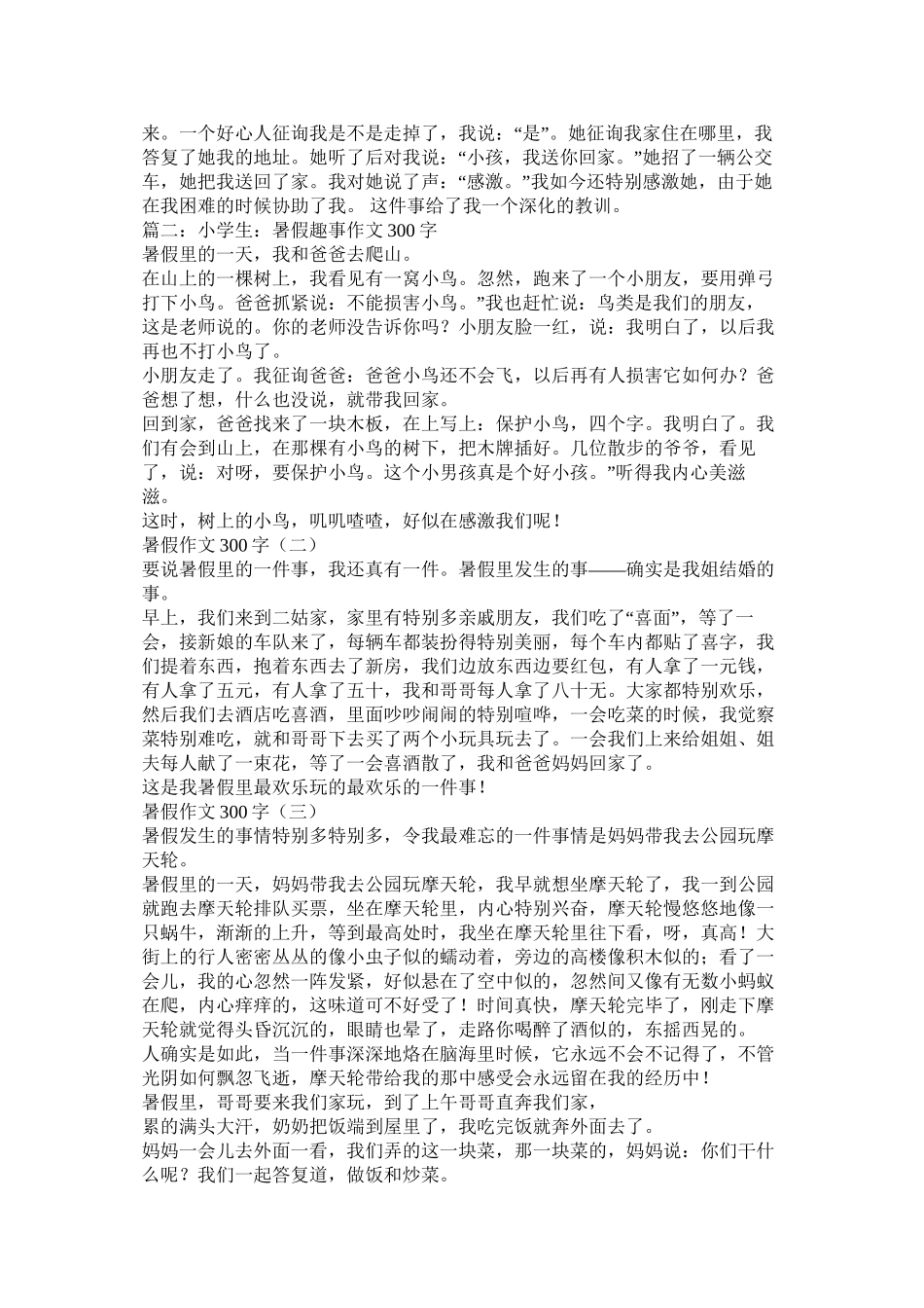写事的作文300字_第2页