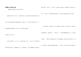 写事篇300字集合6篇
