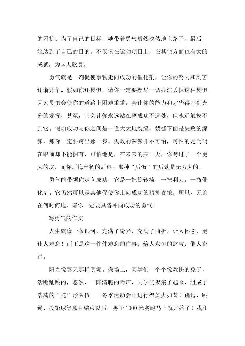 写勇气的作文_第3页