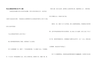 写去公园玩的小学300字10篇