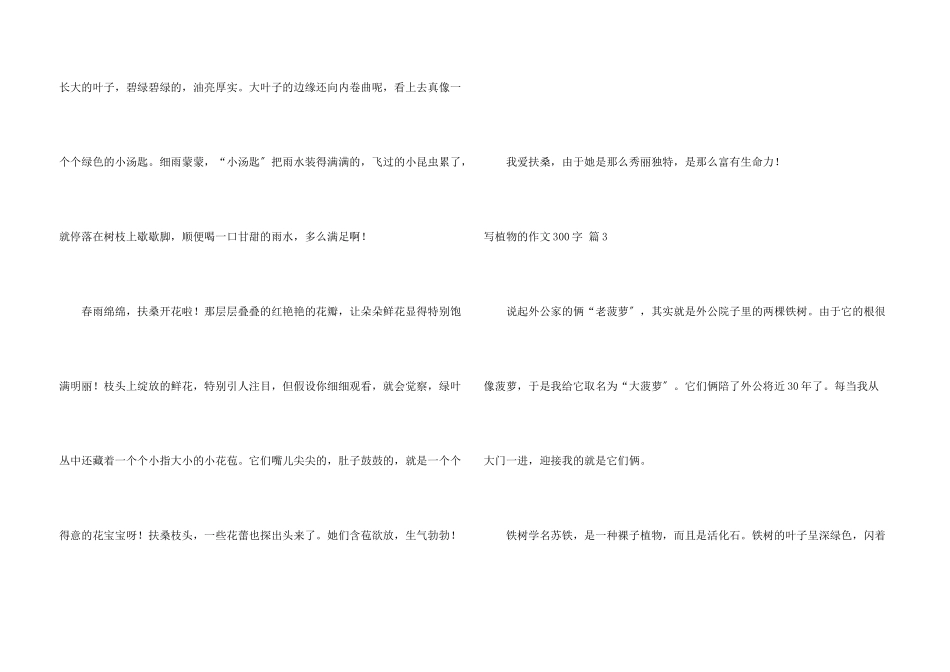写植物的300字锦集八篇_第3页