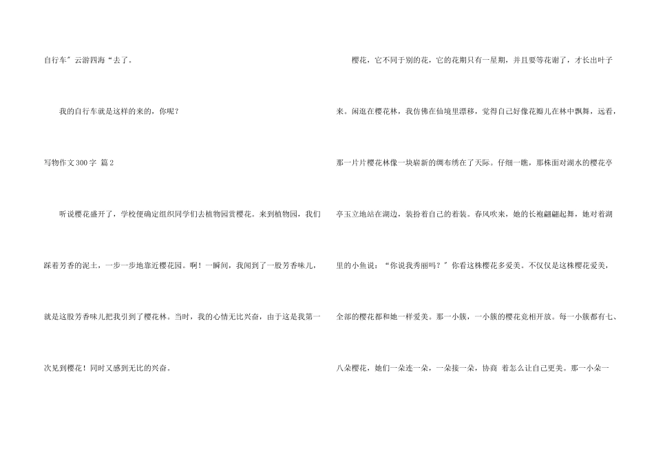 写物300字集合5篇_第2页