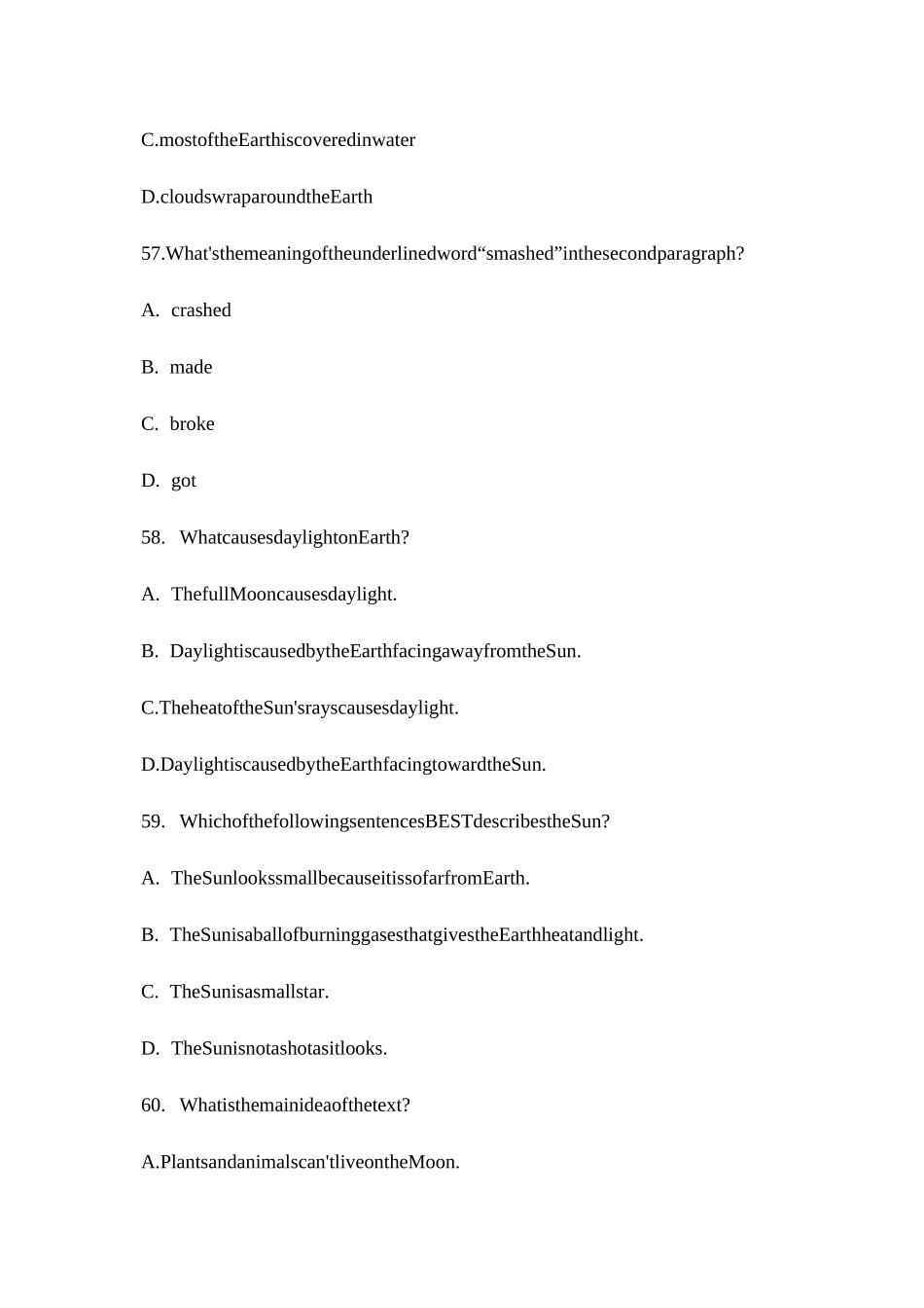 高中英语阅读理解(原创)._第2页