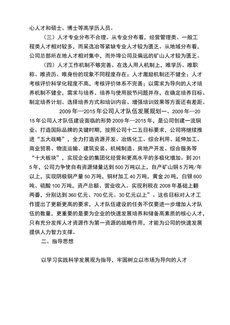 某公司中长期人才发展规划_第2页