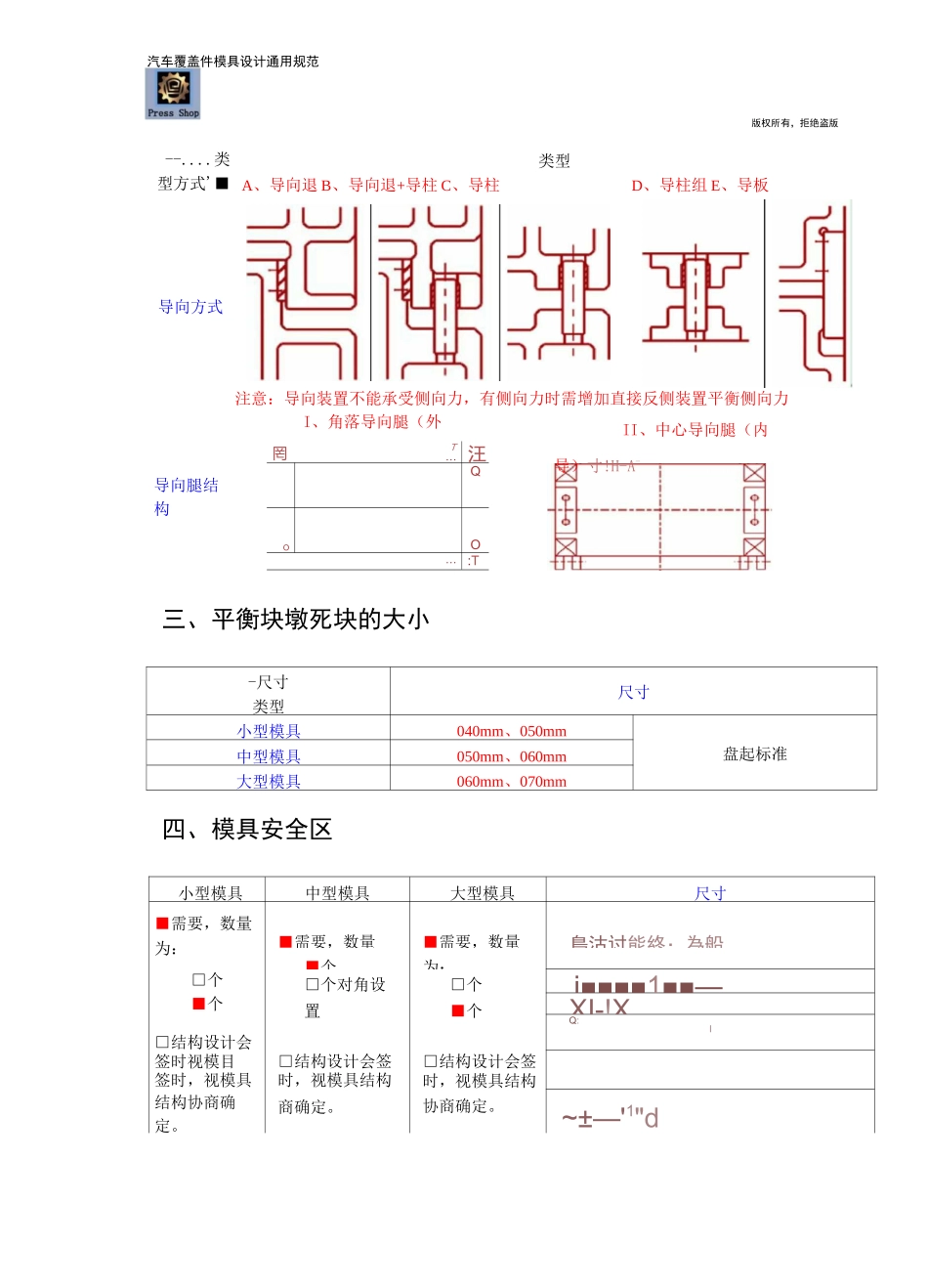 汽车覆盖件冲压模具通用设计规范_第2页