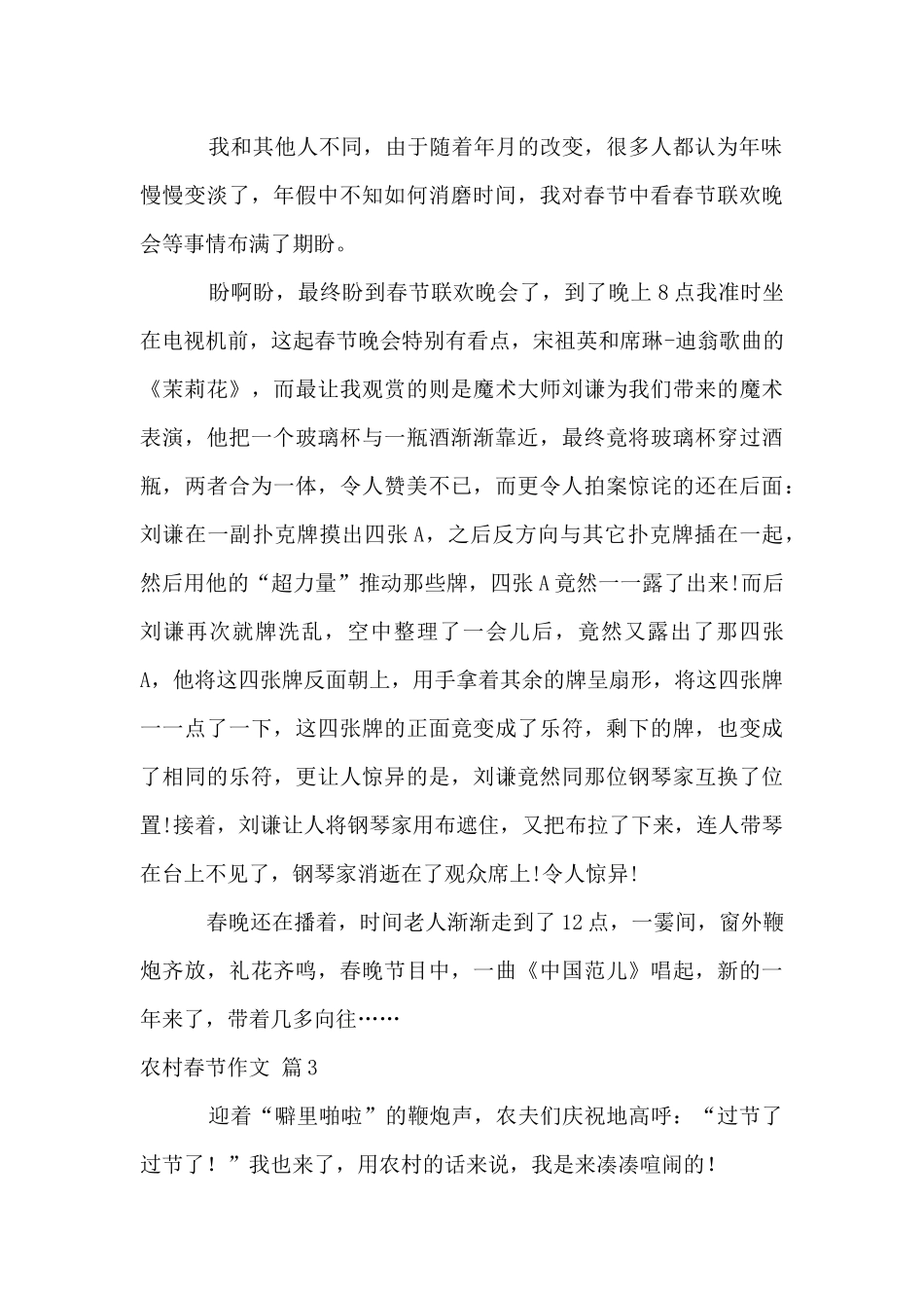 农村春节四篇_第2页