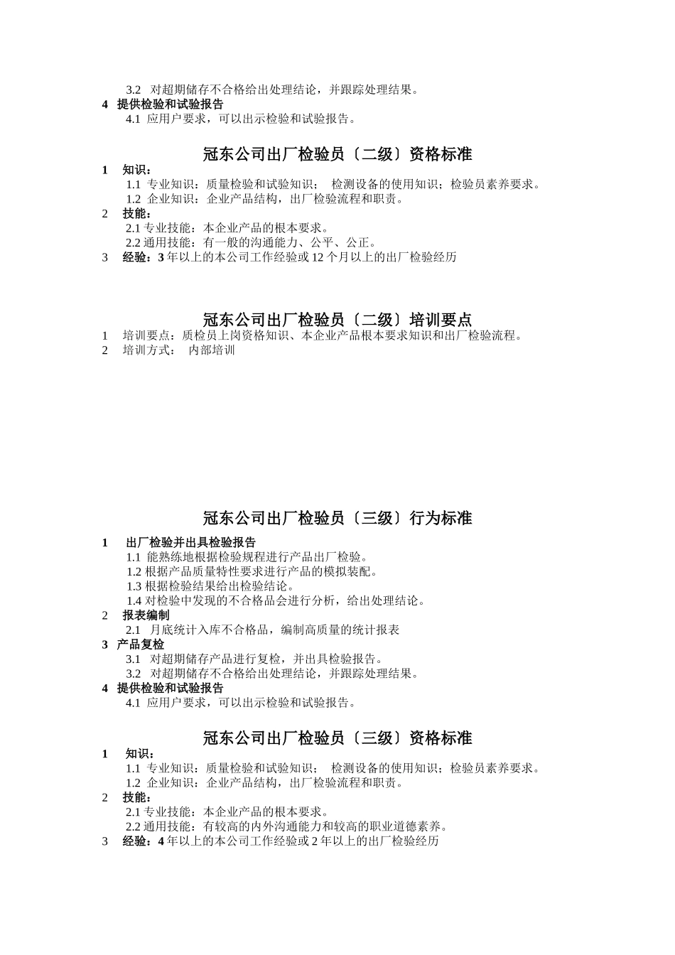 冠东公司出厂检验员行为标准_第2页