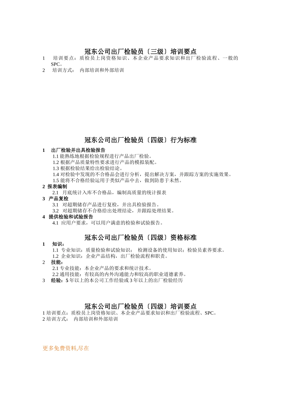 冠东公司出厂检验员行为标准_第3页