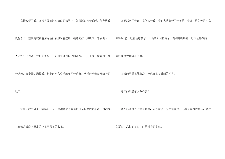 冬天的早晨700字5篇_第2页