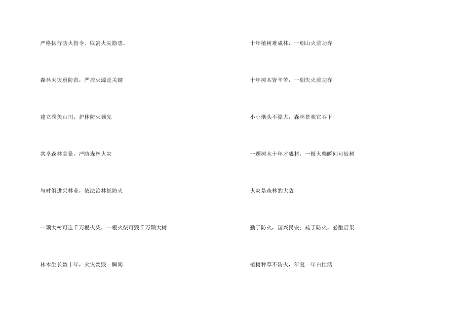 冬季防火宣传标语13篇_第3页