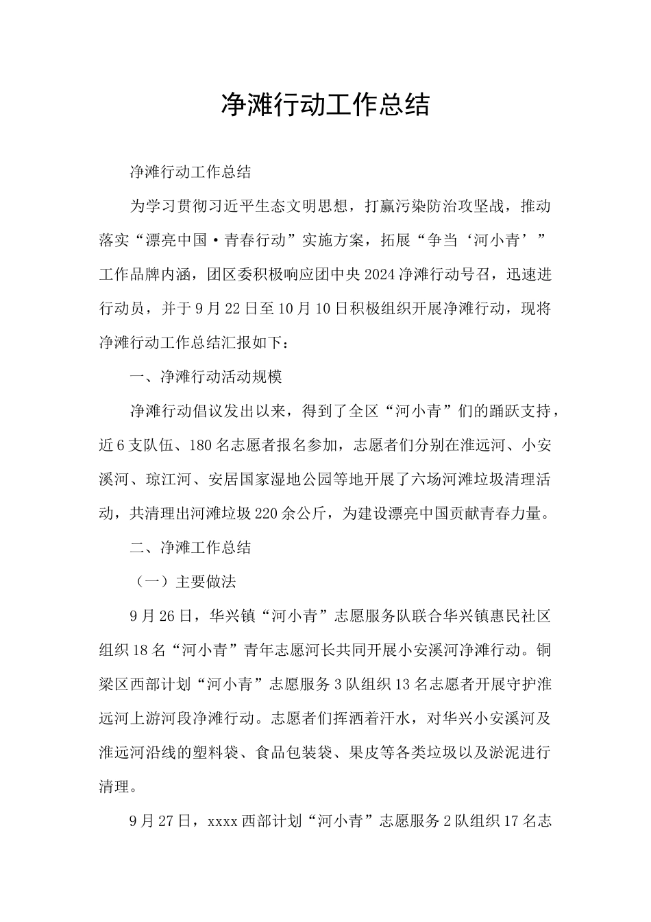 净滩行动工作总结_第1页