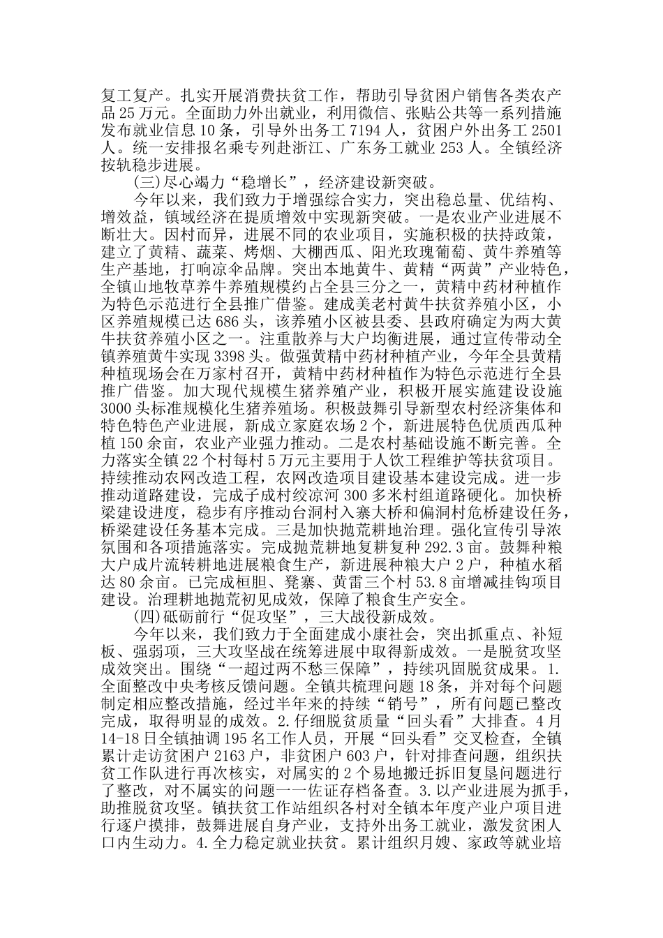 凉伞镇2024年度工作总结暨2024年工作计划_第2页