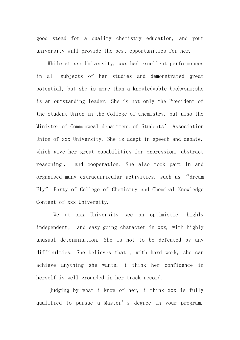 出国留学导师英文推荐信_第2页
