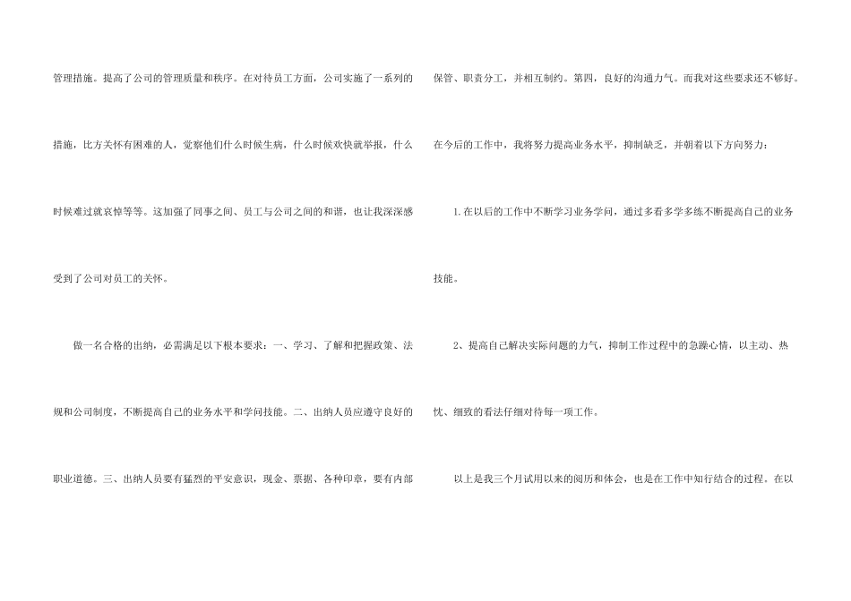 出纳实习工作总结5篇_第3页