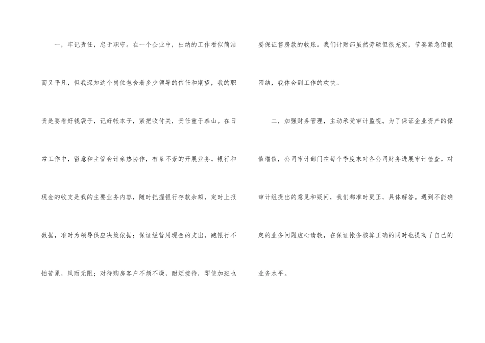 出纳年度工作总结四篇_第2页