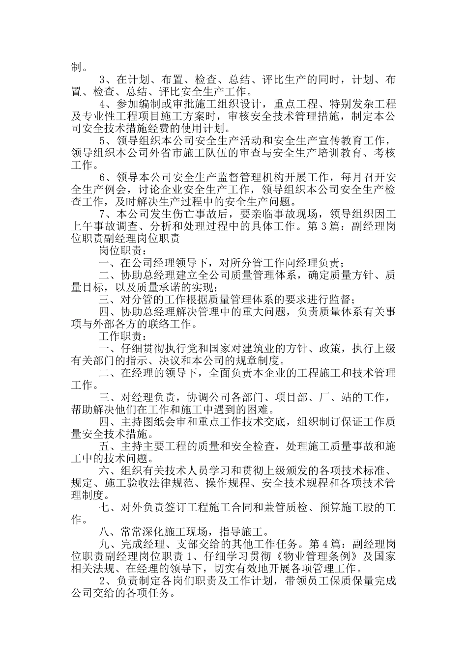 分管副经理岗位职责_第2页