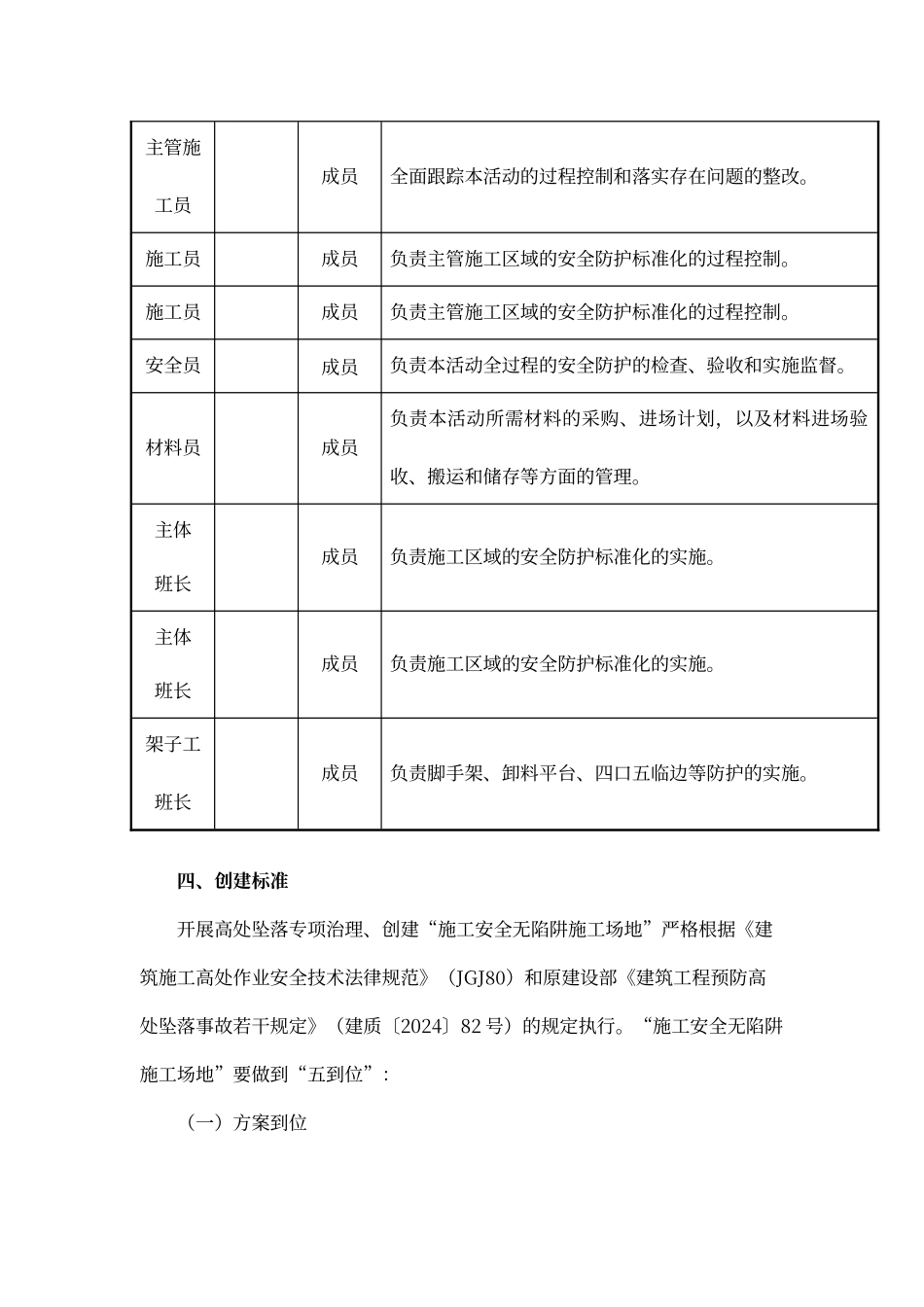 创建“施工安全无陷阱工地活动方案”_第3页