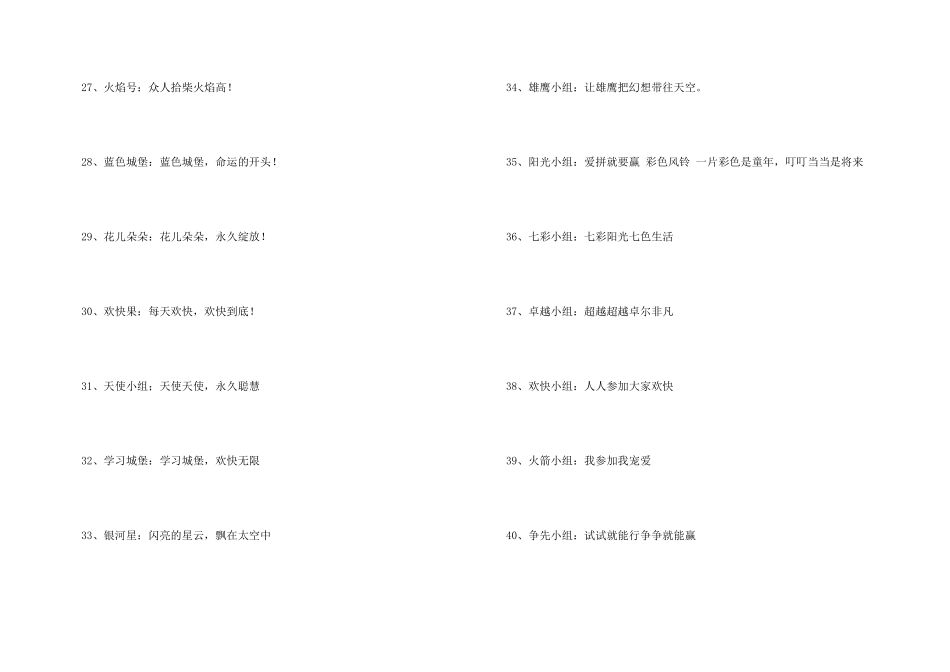 创意小组队名口号_第3页