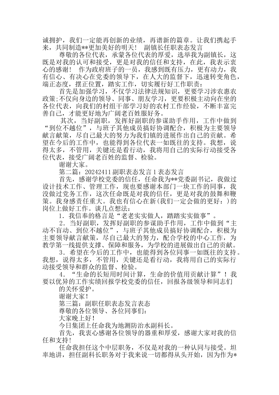 副职表态发言_第2页