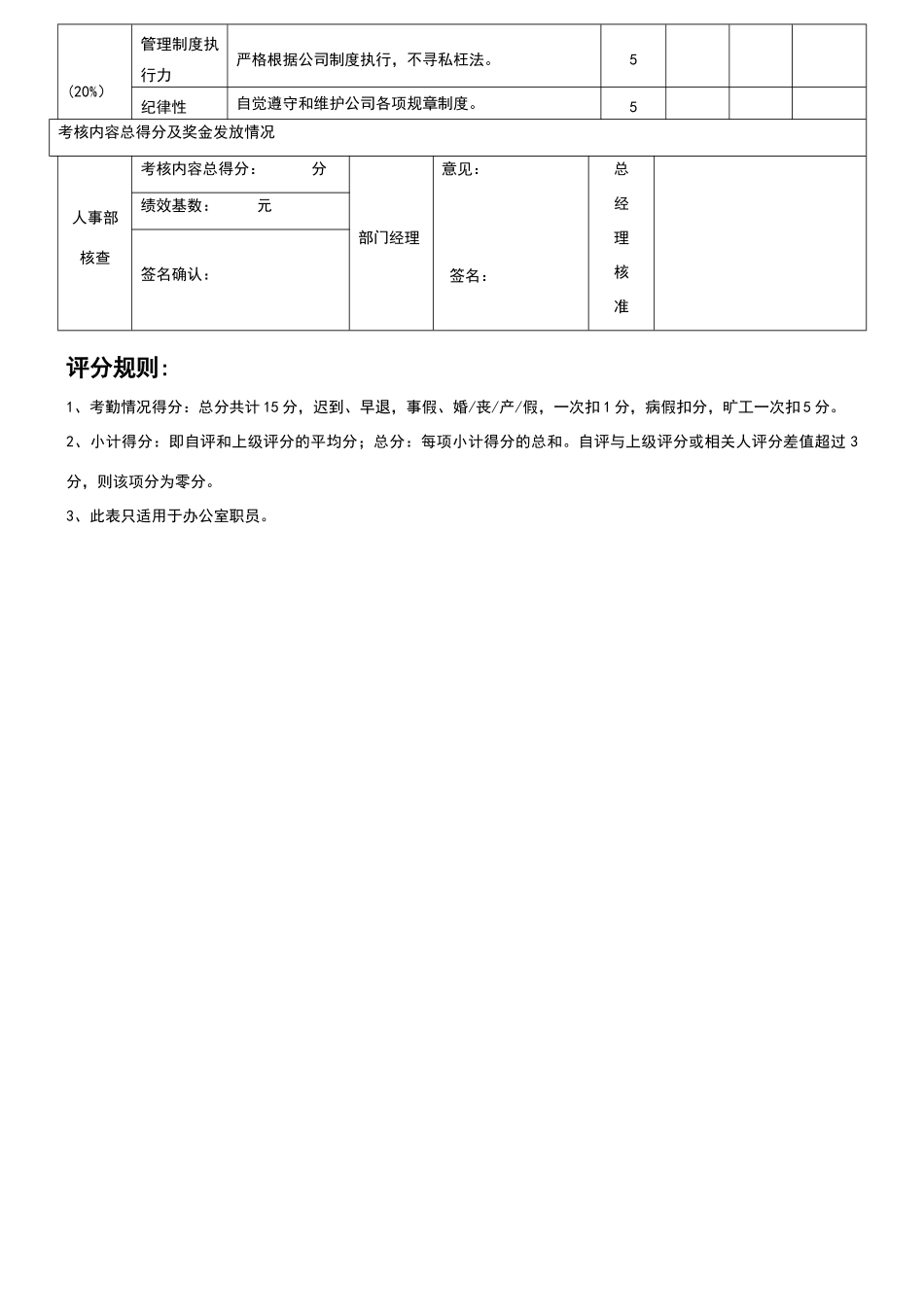办公室人员绩效考核_第2页