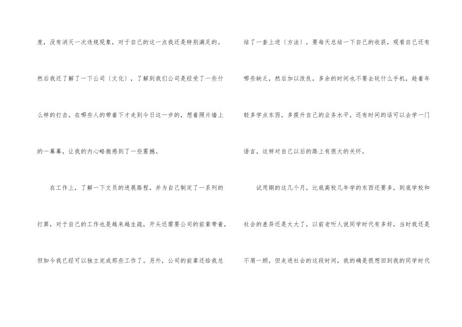 办公室工作人员试用期总结_第3页