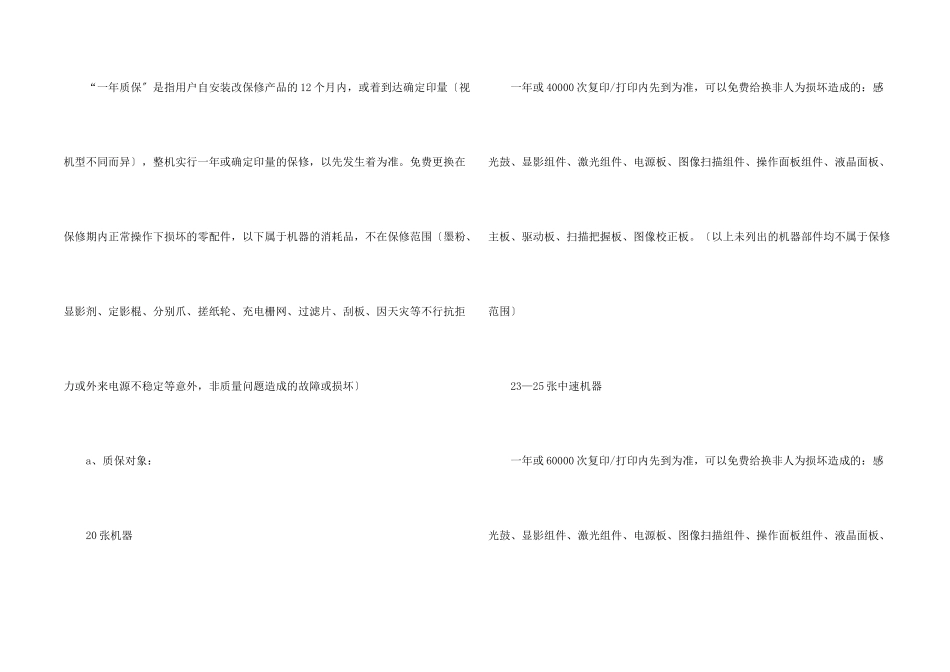 办公设备售后服务承诺书_第2页