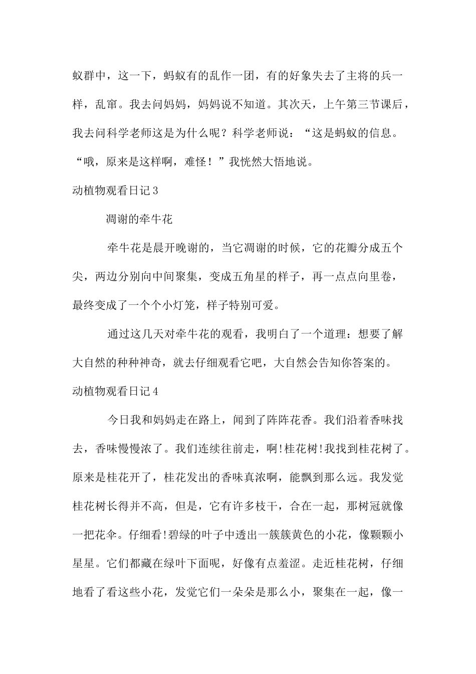 动植物观察日记_第2页