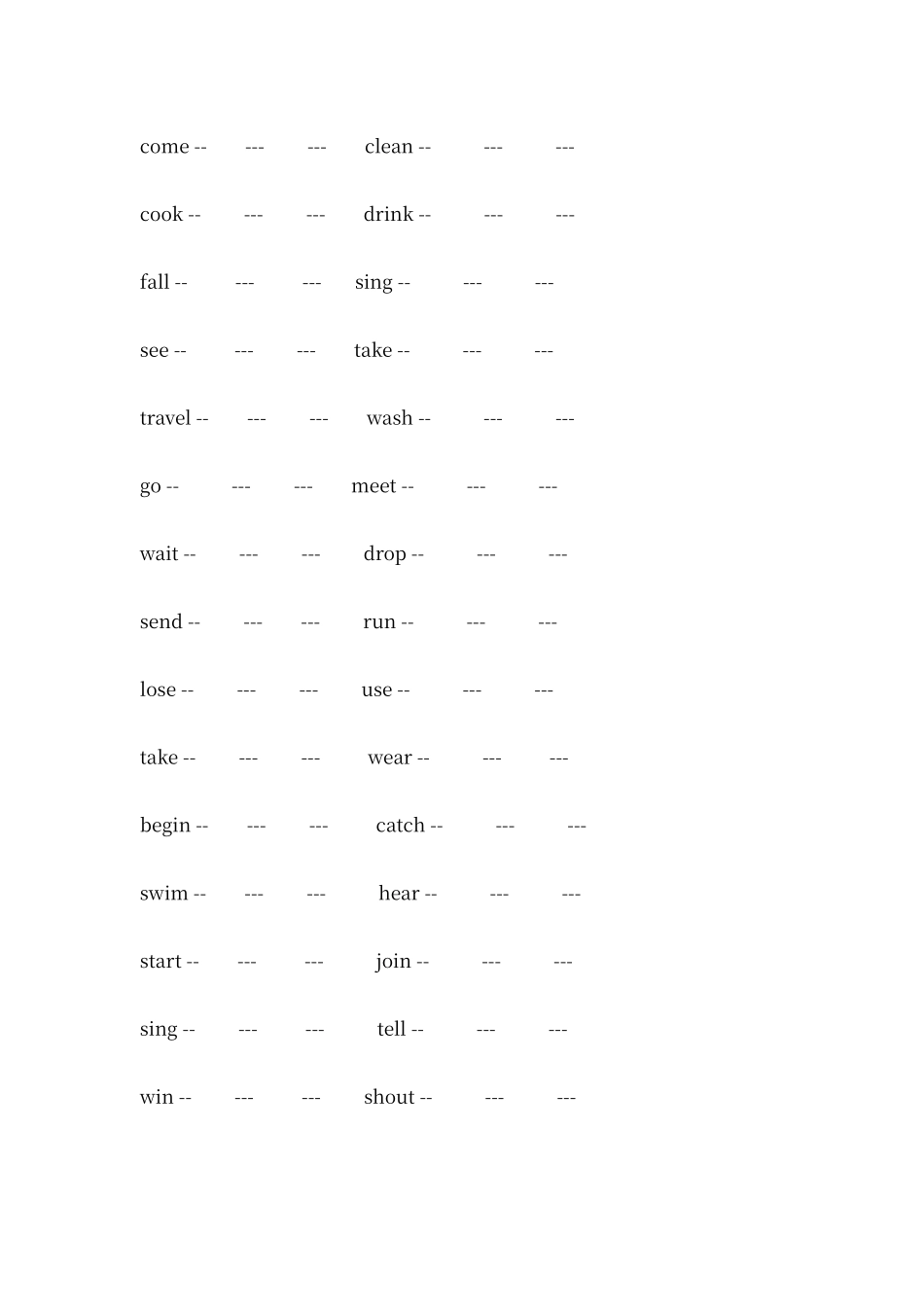 动词变现在分词练习_第2页