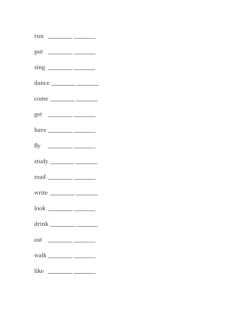 动词第三人称单数的变化规则及练习16759_第3页