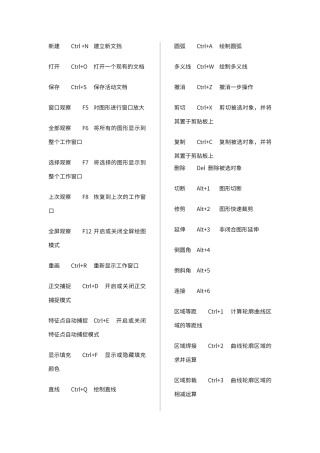 北京精雕软件JDPaint快捷键大全