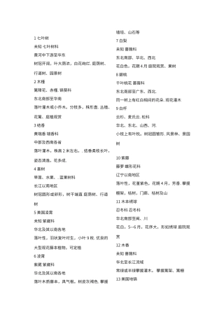 北方园林绿化常用树种大全177种