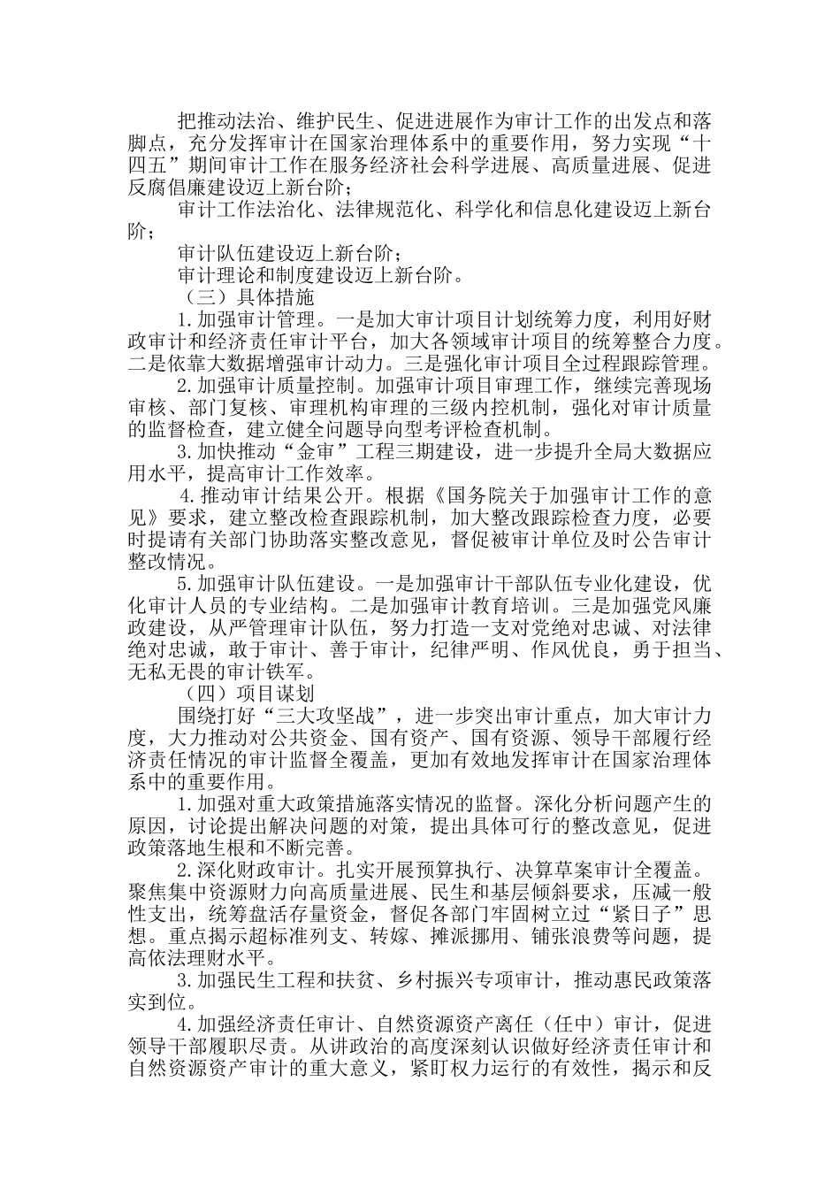 区2024年审计局“十四五”工作规划_第3页