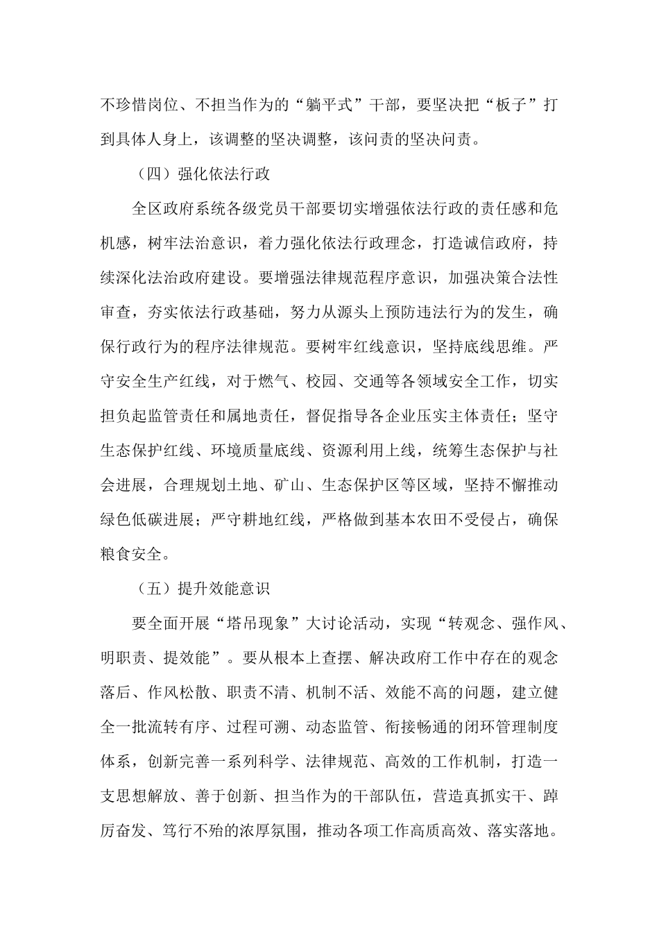 区2024年政府系统工作效能提升年行动策划方案_第3页