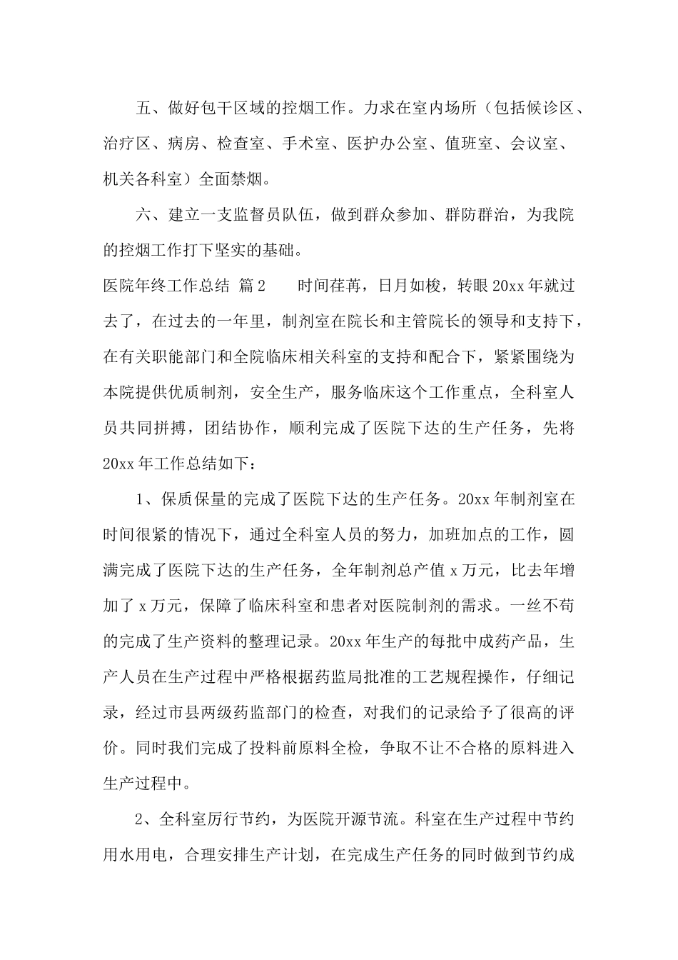 医院年终工作总结模板汇总9篇_第3页