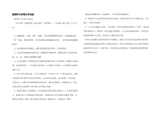 医院护士护理工作总结