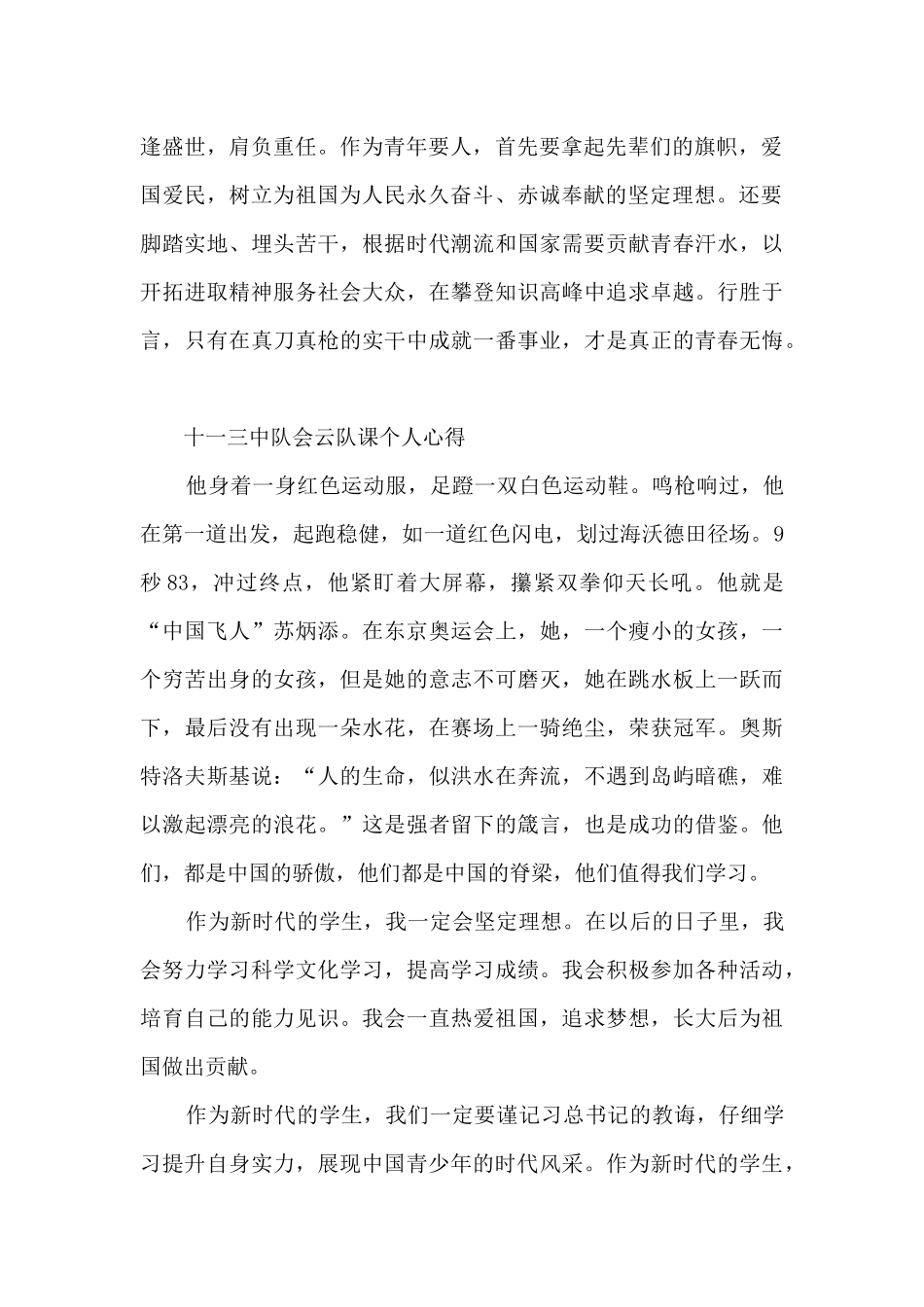 十一三中队会云队课个人心得5篇_第2页