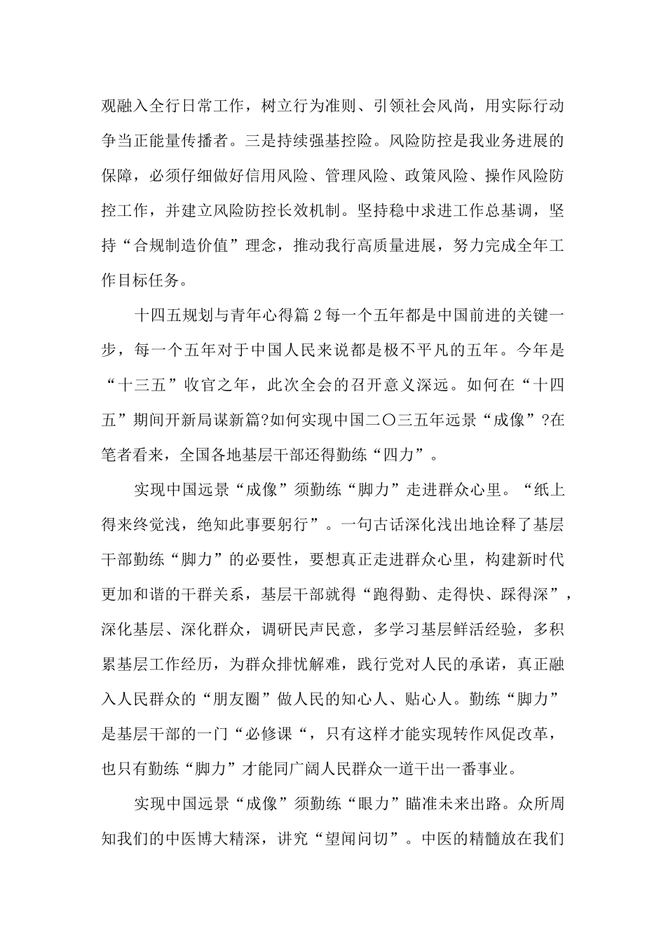 十四五规划与青年心得5篇_第3页