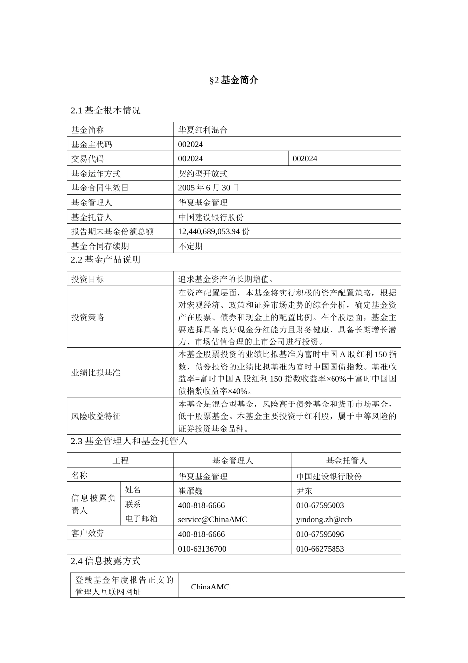 华夏红利混合型证券投资基金XXXX年年度报告摘要_第3页