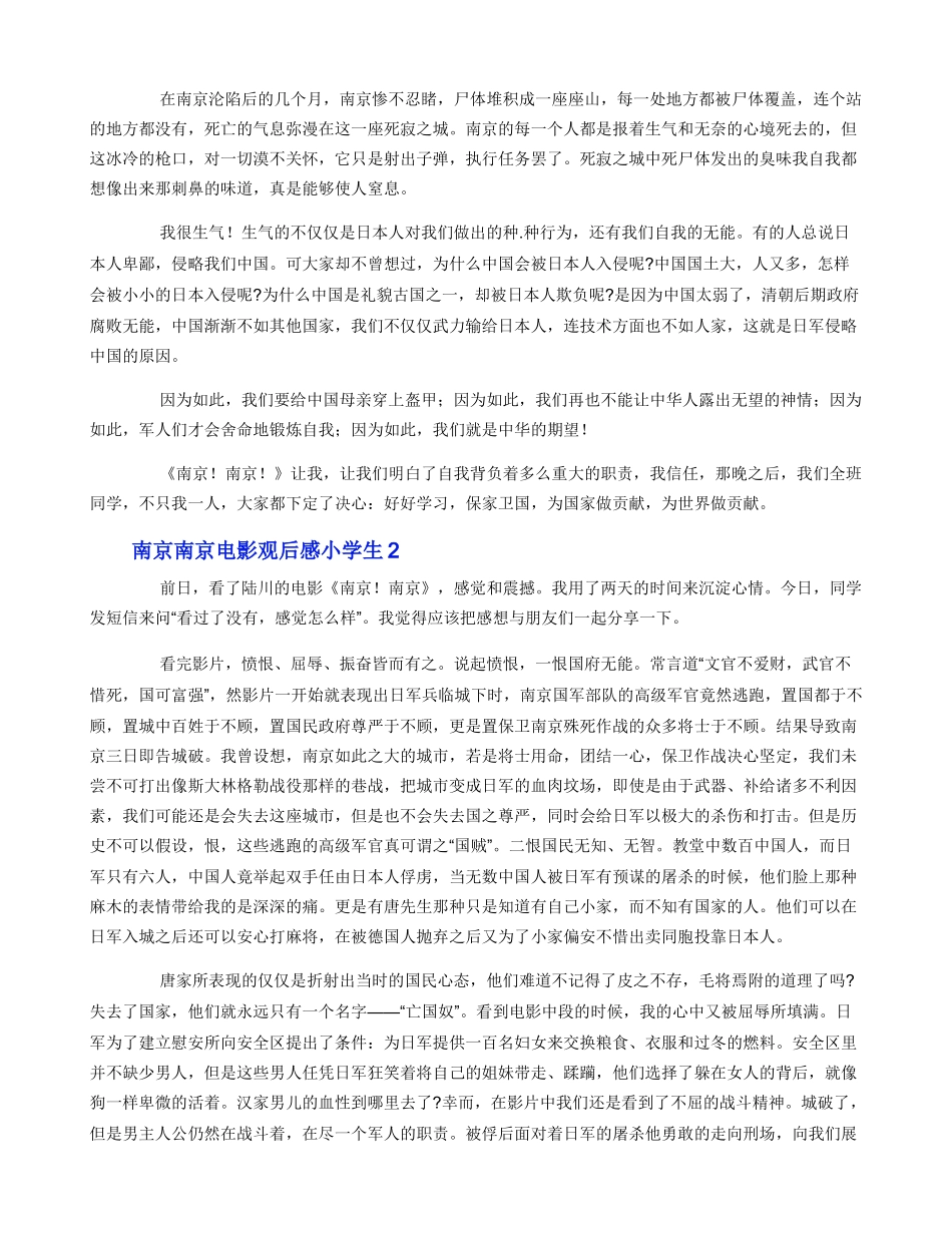 南京南京电影观后感小学生_第2页