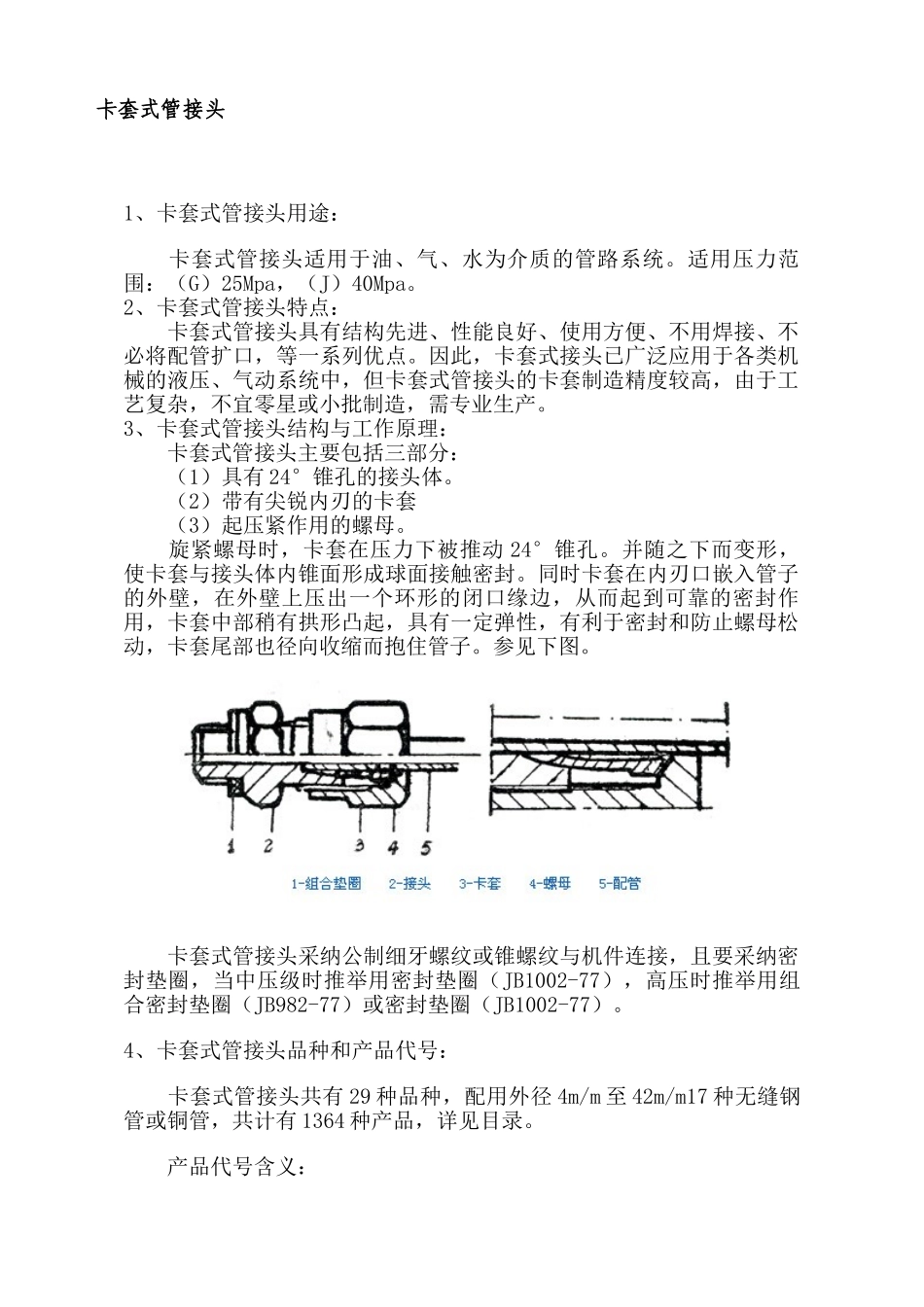 卡套式管接头介绍_第1页