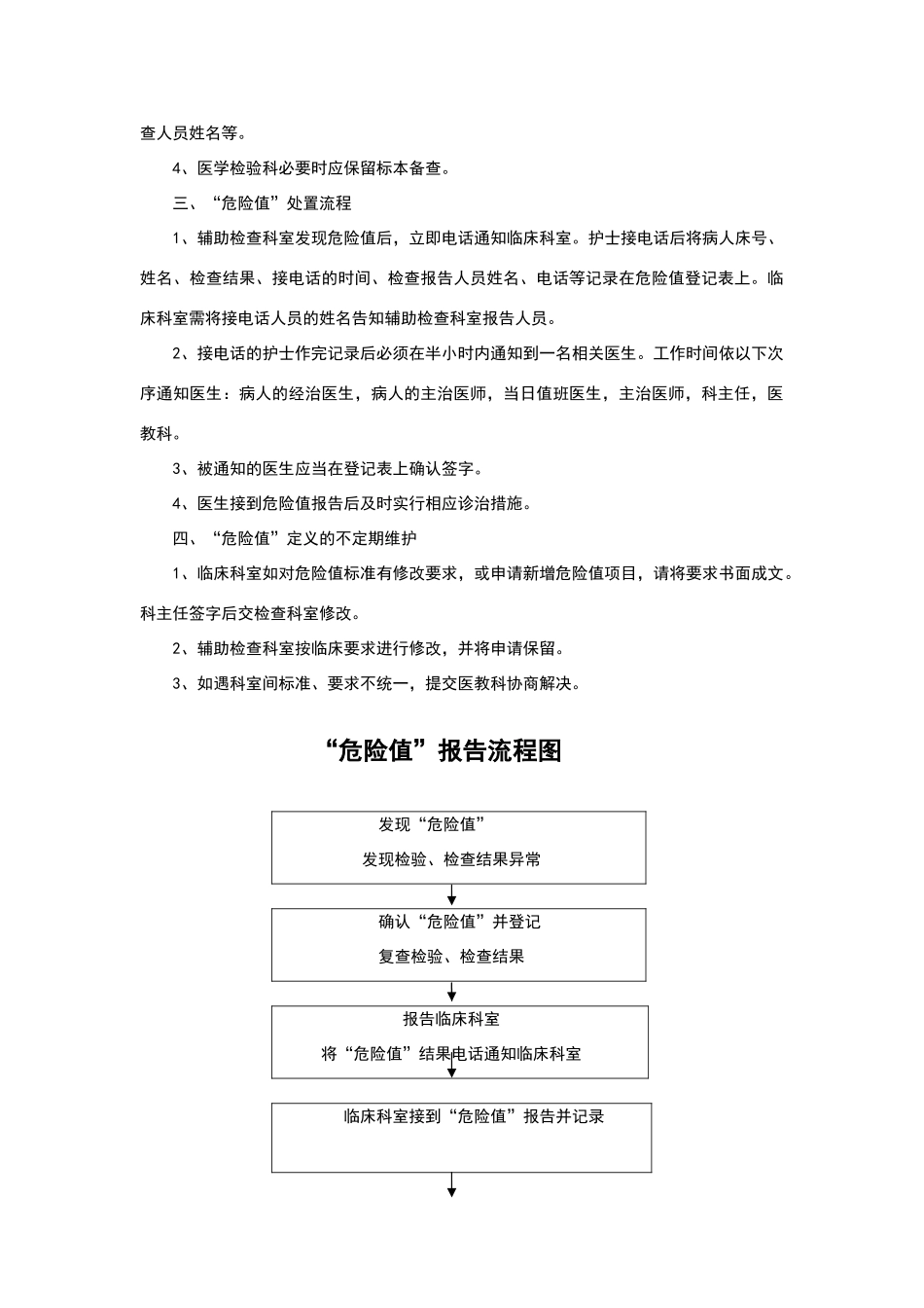 危急值管理制度与工作流程_第2页