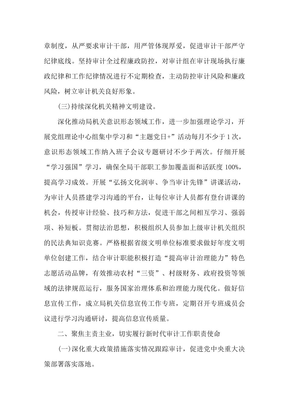 县审计局全年工作要点范文_第3页