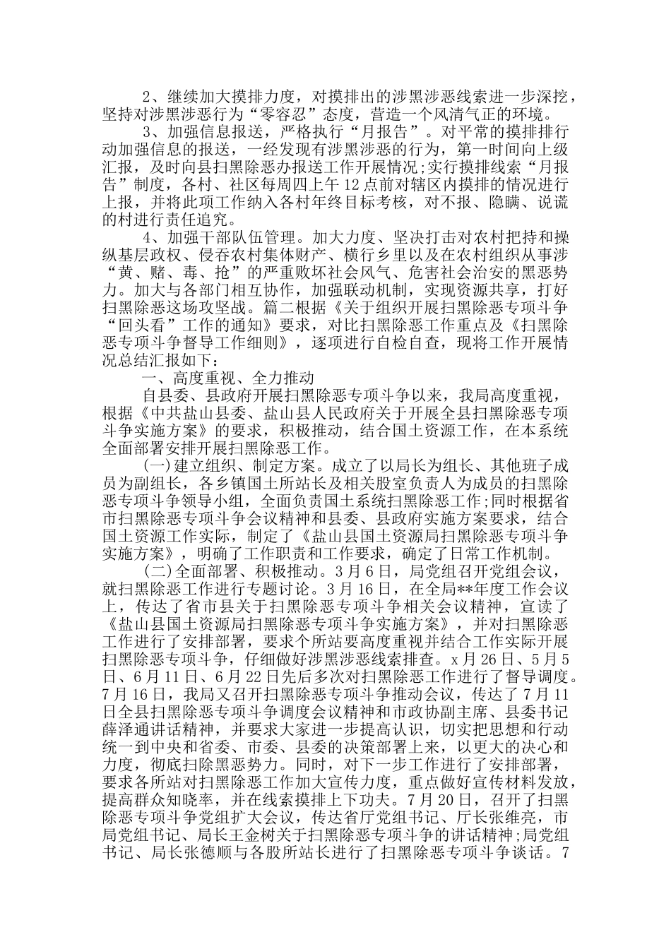 县级扫黑除恶年度总结_第2页