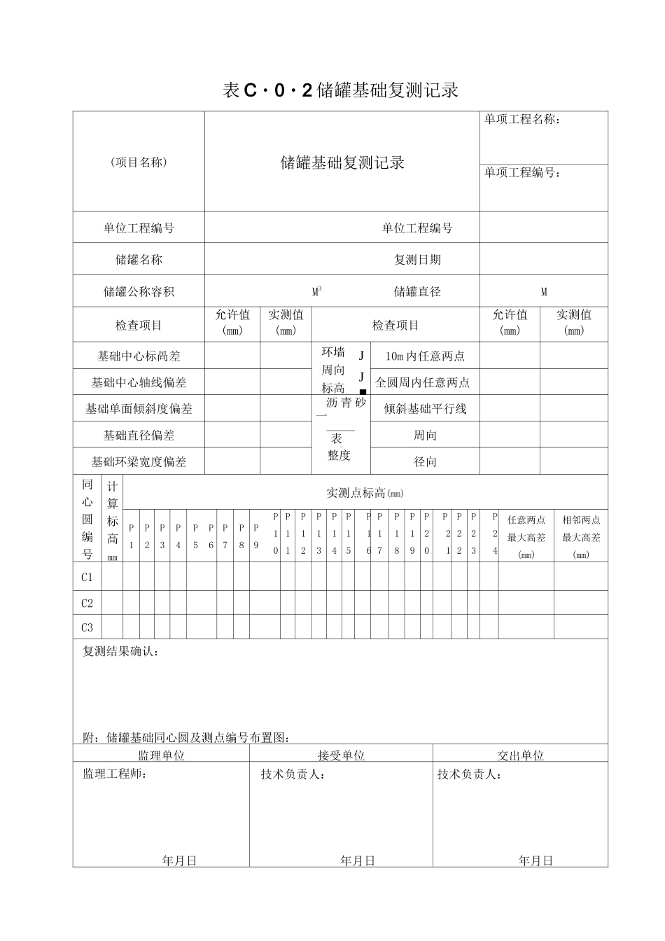 储罐交工表格_第3页